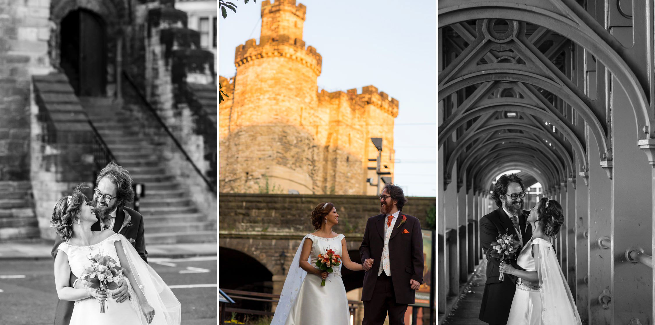 newcastle castle wedding photos